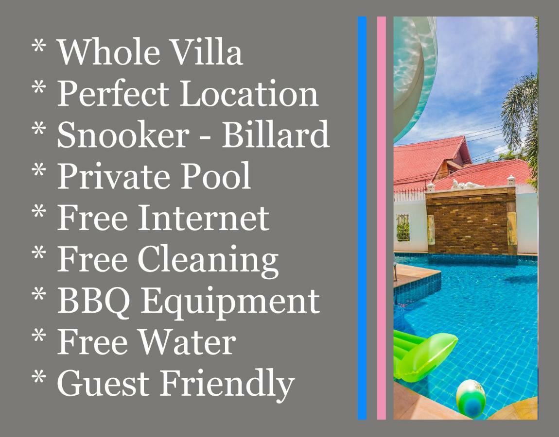 Tewaree Villa - Pattaya Holiday House Walking Street 4 Bedrooms Kültér fotó